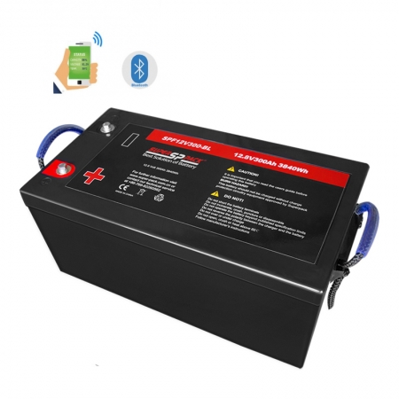 akumulatory do pojazdów rekreacyjnych, 12v300ah lifepo4 bateria wersja bluetooth do rv 