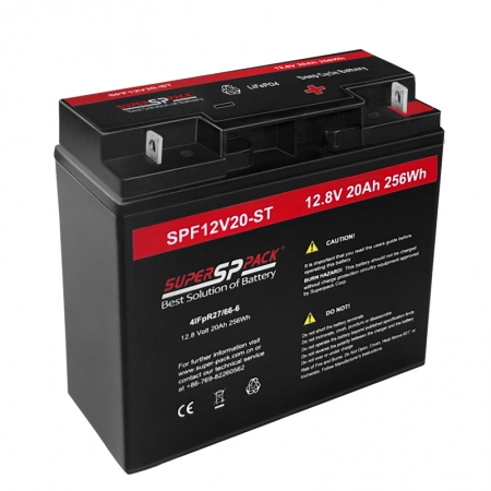 SPF12.8v 20ah litowo-żelazowo-fosforanowy (lifepo4) akumulator litowy wielokrotnego ładowania 