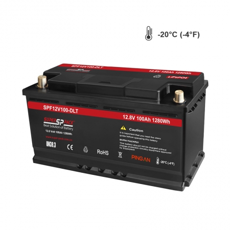  12V100Ah bateria litowa o niskiej temperaturze może być używana w temperaturze -20 ° C (-4 ° F)  