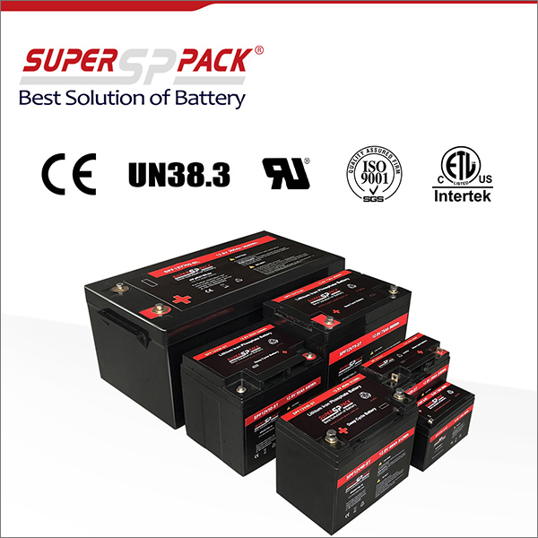 Kompletna seria z 12V akumulatora LiFePO4 UN38.3 zatwierdzony